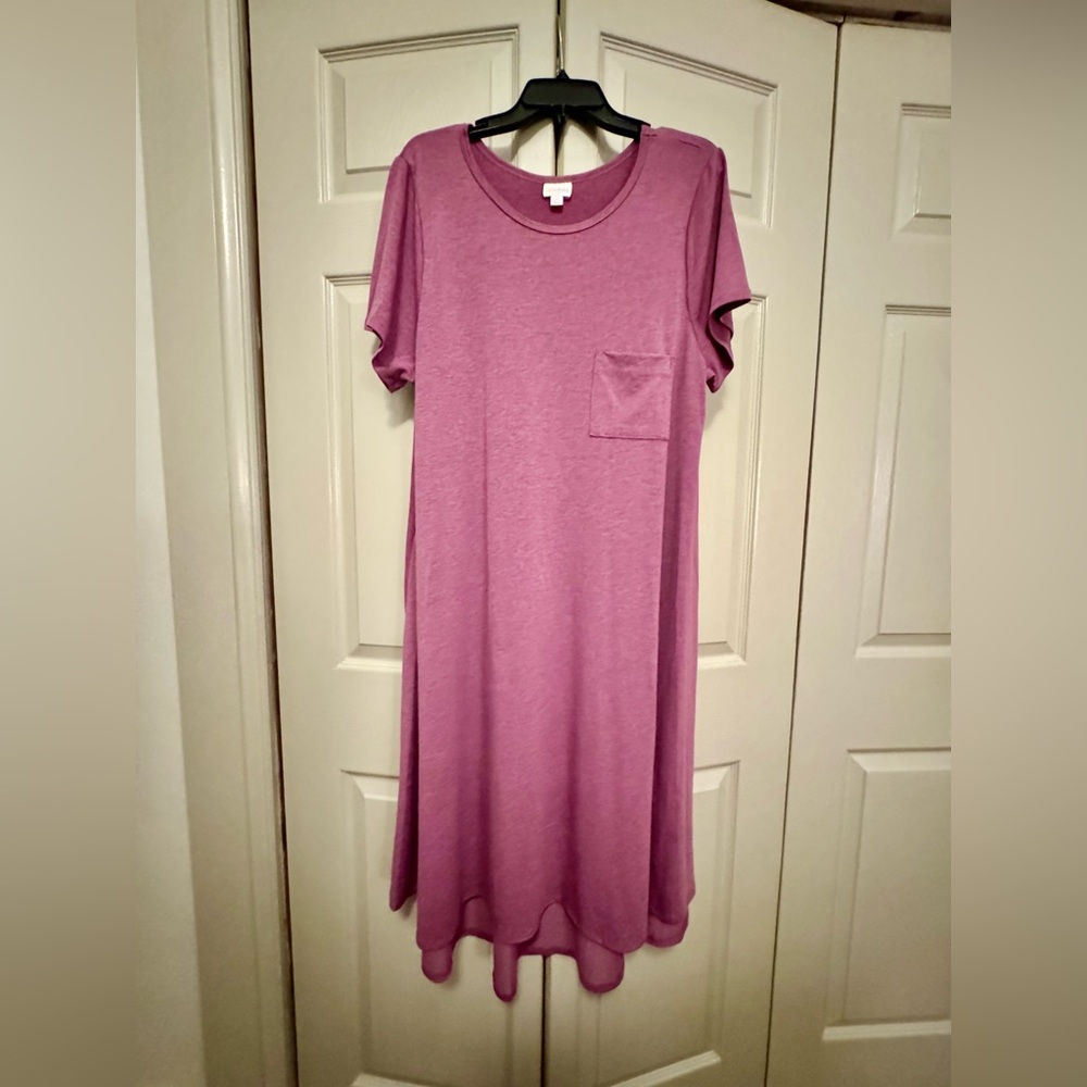 LuLaRoe Mauve Carly Midi Dress
